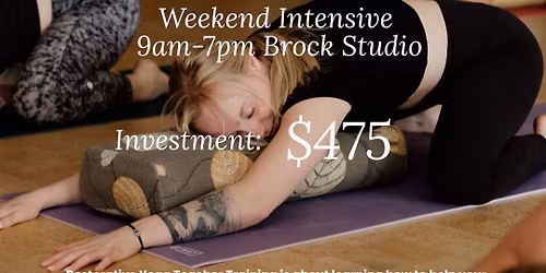 25hr Restorative Yoga Teacher Training
