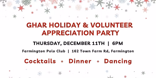 GHAR Holiday & Volunteer Appreciation Party
