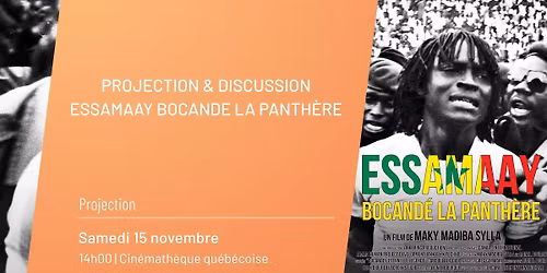 Projection & Discussion Essamaay Bocande la Panth\u00e8re
