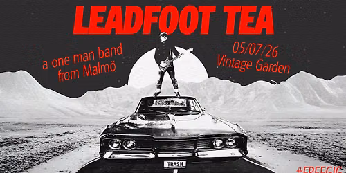 Leadfoot Tea \/ a one man band from Malmo | 05\/07\/26 VIB Garden