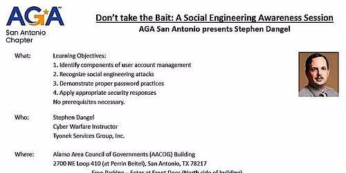 Don't take the Bait: A Social Engineering Awareness Session
