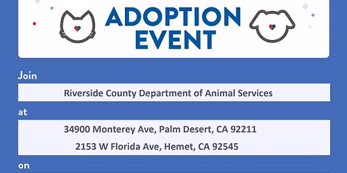 Adoption Event - Petsmart Palm Desert