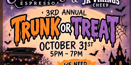 Enchanted Jeeps attend Enchanted Espresso & Puyallup Jr Vikings Cheer 3rd annual Trunk or Treat