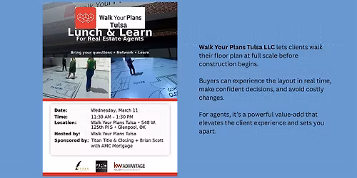 Walk Your Plans Tulsa - Lunch & Learn