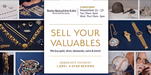 Buying Event - Jewelry, Collectibles, & Rarities