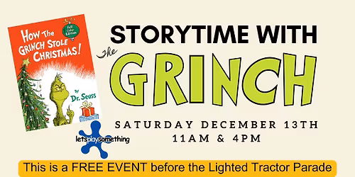 Storytime with the Grinch at Let's Play Something