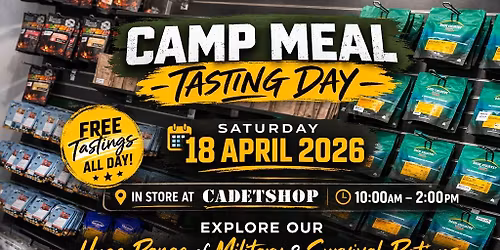 Camp Meal Tasting and Clearance Sale