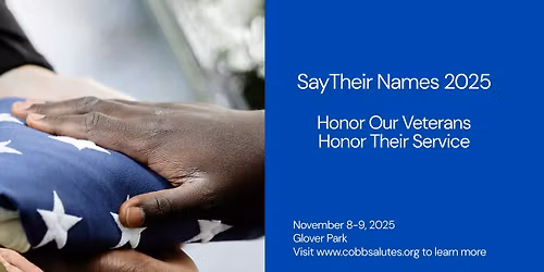 Say Their Names 2025 at Glover Park Sat 4-530 PM and Marietta National Cemetery Sunday at Noon