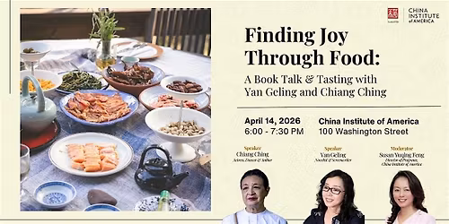 Finding Joy Through Food: A Book Talk & Tasting