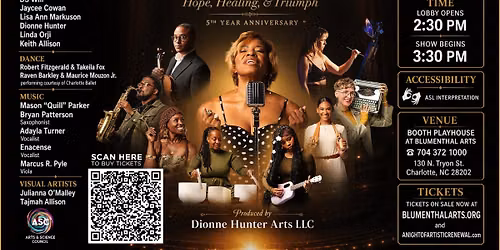 \u2728 A NIGHT OF ARTISTIC RENEWAL \u2728 Hope, Healing, and Triumph 