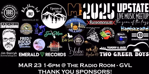 Upstate Live Music Meetup 2026!