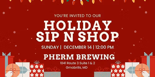 Holiday Sip N Shop