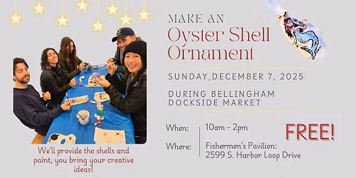 Sunday Dockside Event: Make An Oyster Shell Ornament 