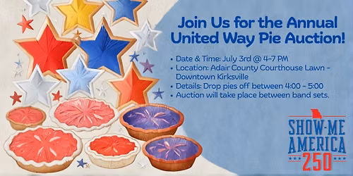 United Way Annual Pie Contest & Auction!