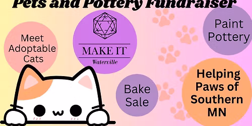 Pets and Pottery Adoption Event and Fundraiser