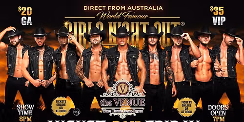 Aug 21st: Janesville, WI - GIRLS NIGHT OUT\u00ae AUSTRALIAN TAKEOVER at The Venue