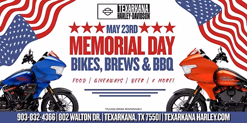 Bikes, Brews, & BBQ | Memorial Day Celebration