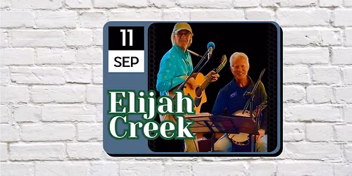 Live Music with Elijah Creek!