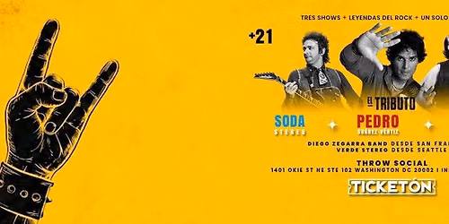 EL TRIBUTO PEDRO SUAREZ VERTIZ. SODA STEREO, Y ENANITOS VERDES EN WASHINGTON DC