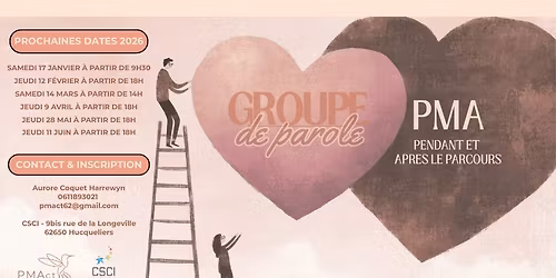 Groupe de parole PMAct - Rencontre autour du parcours PMA