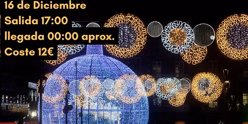 Visita al alumbrado navide\u00f1o de Vigo