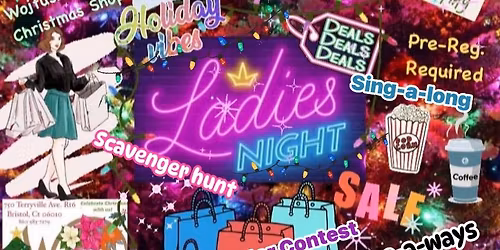 Annual Ladies Night at Wojtusik Nursery Christmas Shop Fri. Dec. 12th 6:30pm. Pre-Registration Req.