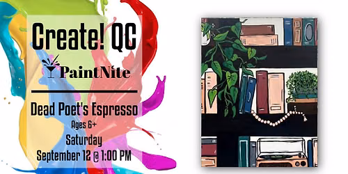 Paint Nite at Dead Poet's Espresso: Bookshelf Series: Boho