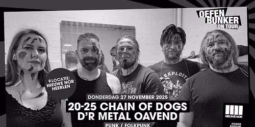 20-25 Chain of Dogs, d\u2019r metal oavend