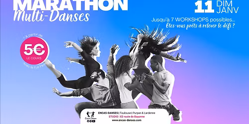 Marathon de la Danse : Stages multi-danses Toulouse
