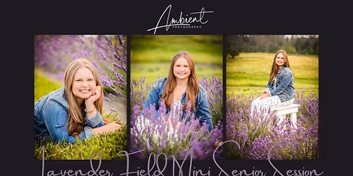 Lavender Field Mini Senior Photo Session