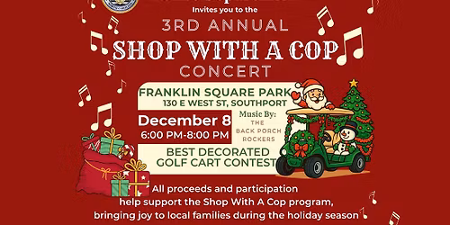 Shop-with-a-Cop Concert featuring the BACK PORCH ROCKERS