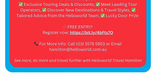 Tour The World 2026 & Beyond