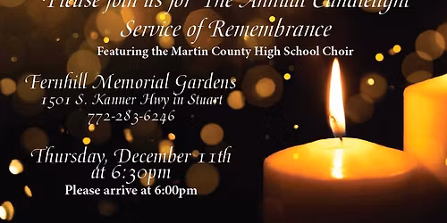Candlelight Service at Fernhill Memorial Gardens