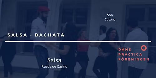 17.15-18.00: Workshop Rueda de Casino m. Williams & Valeriano. 18.00-21.00: Socialdans Salsa\/Bachata