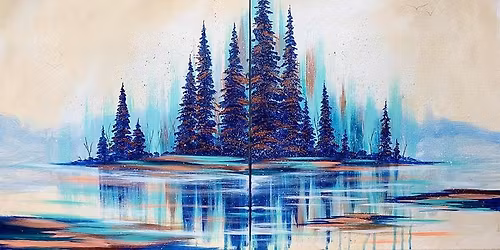 Date Night Paint and Sip: Frosted Watercolor Forest