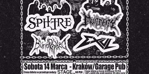 MURDERY (ES) x SPHERE (PL) X BLINDFOLDED (PL) X EXUL \u2013 SPRING ANNIHILATION TOUR 2026