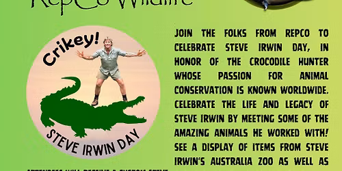 Steve Irwin Day with RepCo Wildlife