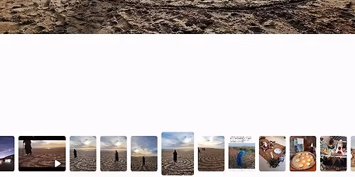 Beach labyrinth walk