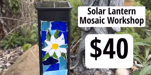 Mosaic solar lantern 
