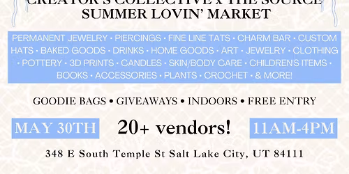 Creator\u2019s Collective x The Source Summer Lovin\u2019 Market