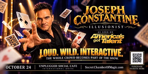 illusionist Joseph Constantine Magic Live, Loud, Wild, Mind-Blowing