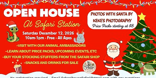 Photos with Santa at SAFARI STATION