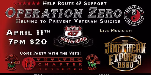 Operation Zero Fundraiser Night\nFeaturing Southern Express