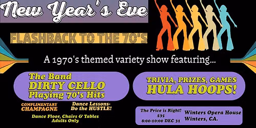 70s New Year's Eve Dance Party with Dirty Cello Band