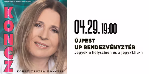 Koncz Zsuzsa Koncert - BUDAPEST