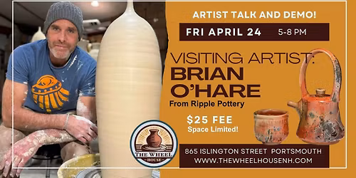 Artist Talk and Demo with Brian O'Hare of Ripple Pottery!