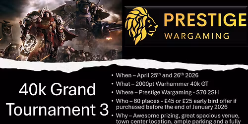 Warhammer 40k grand tournament 3 