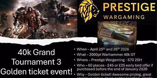 Warhammer 40k grand tournament 3