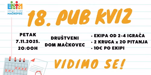 #18 PUB KVIZ