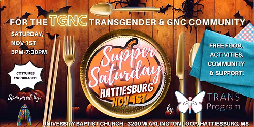 Halloween Edition Supper Saturday: Hattiesburg!